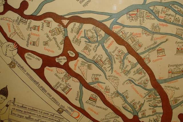 Edinburgh appears as Edenburgh on the 14th century Mappa Mundi