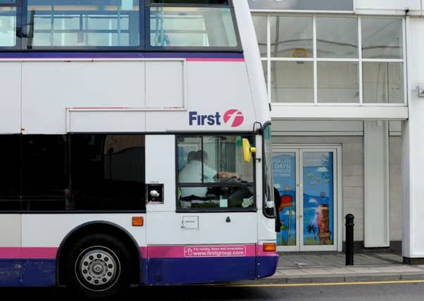 The 82-year-old fell when the First Bus she was on braked suddenly. Picture: Lisa Ferguson