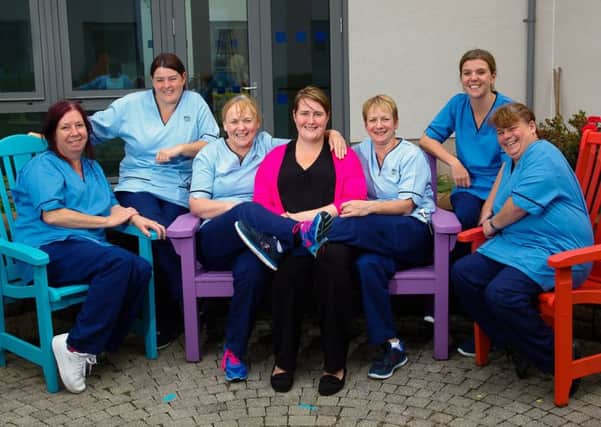 Staff at the Glenlee ward, Midlothian Community Hospital.