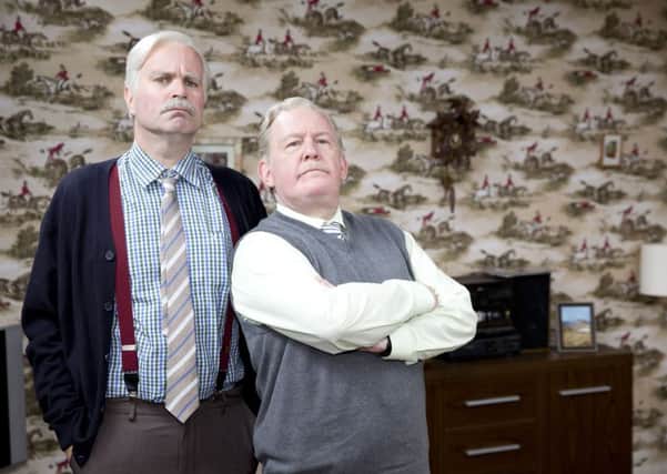Greg Hemphill (Victor McDaid) and Ford Kiernan (Jack Jarvis) return for the eighth series of Still Game later this year - but which character will be killed off? Picture: Victoria Dalton/BBC