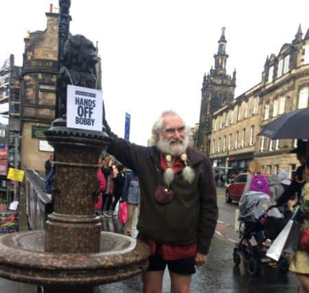 John conboy - who was in the 2005 film, Greyfriars Bobby has backed the campaign to leave Bobby's nose alone.