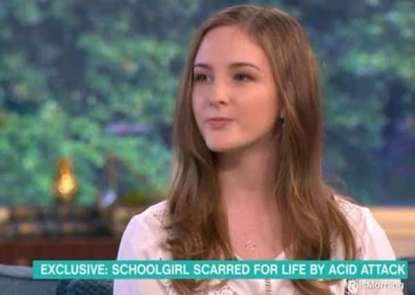 Molly Young on the This Morning sofa. Picture: ITV
