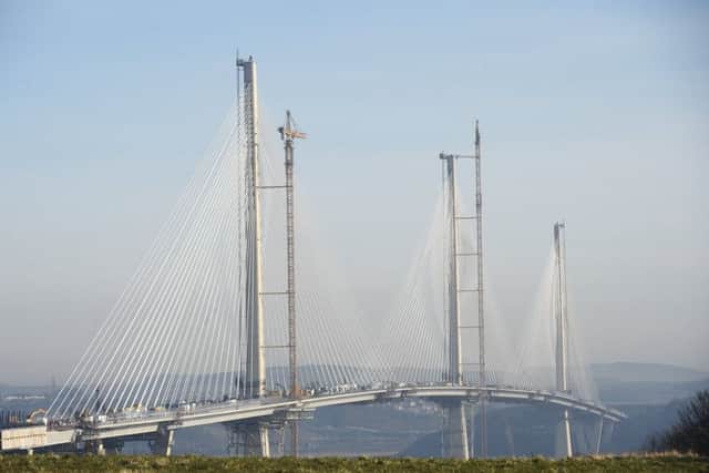 The family of Wullie McColm will be one of the first to cross the Queensferry Crossing bridge. Picture; Greg Macvean
