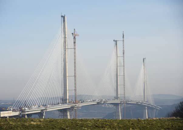 The family of Wullie McColm will be one of the first to cross the  Queensferry Crossing bridge. Picture; Greg Macvean