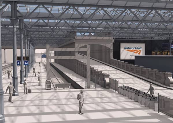 Waverley extended platform 12 Picture: Network Rail