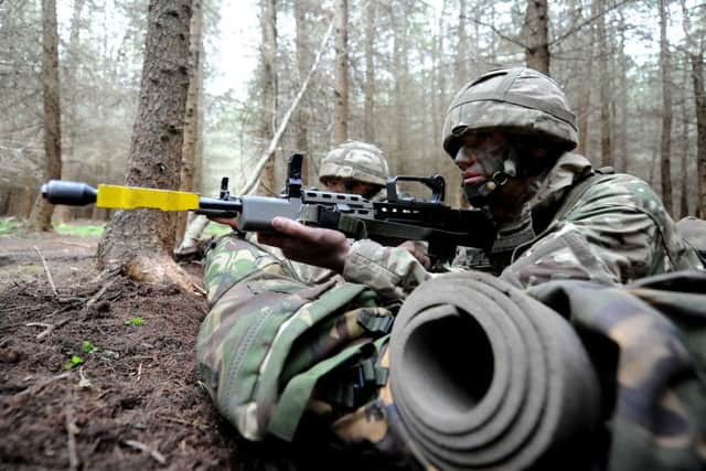 Army Reservists take part in intensive training drills at Dreghorn in 2015. File picture: Lisa Ferguson