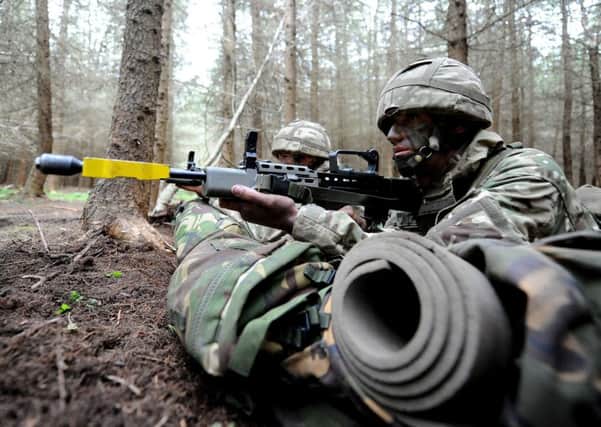 Army Reservists take part in intensive training drills at Dreghorn in 2015. File picture: Lisa Ferguson