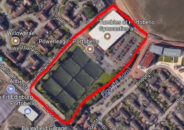 Ariel view of the Westbank Street site in Portobello that the council has proposed for sale.

I