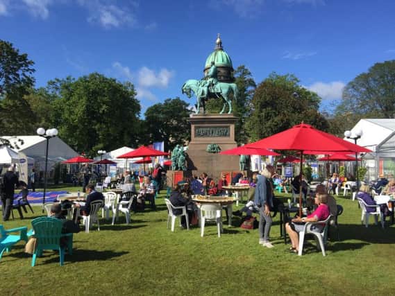 More than 250,000 people flocked to Charlotte Square Gardens during this year's book festival.