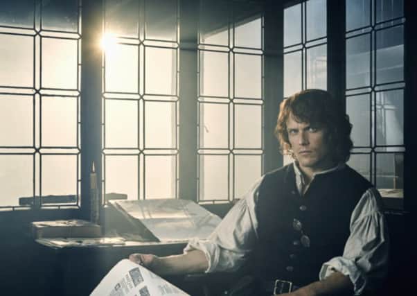 A rare Gaelic dictionary signed by Sam Heughan, pictured here as Jamie Fraser in the new season of Outlander which airs later this month, will be sold off to raise funds for Gairloch Heritage Museum. PIC: Copyright 2017 Sony Pictures Television.