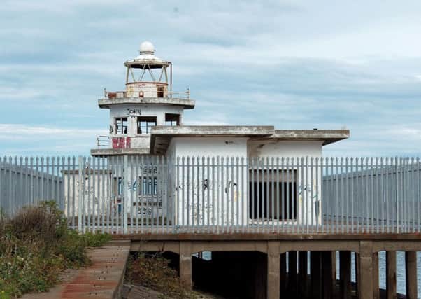 Abandoned lighthouse at Granton Western Harbour. Picture: Magnus Hagdorn