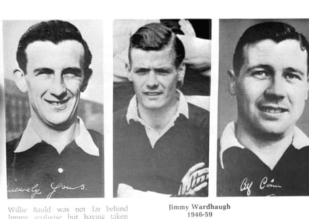 Jimmy Wardhaugh, Willie Bauld and Alfie Conn