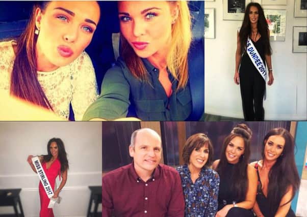 The Thomson twins are competing against one another for the Miss Great Britain crown. Picture: Contributed
