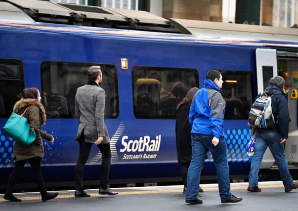 ScotRail passengers between Glasgow and Edinburgh will trial the UK's first superfast on board wifi. Picture: Getty Images