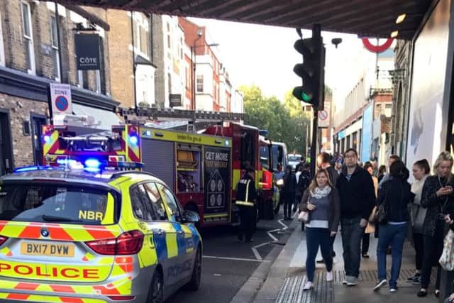 Police officers at the scene. Picture; SWNS