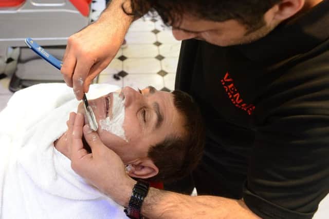 Barbering is a growth industry in Edinburgh. Picture: Nell Hanna