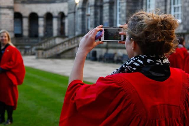 Less Scot students are attending Edinburgh University.