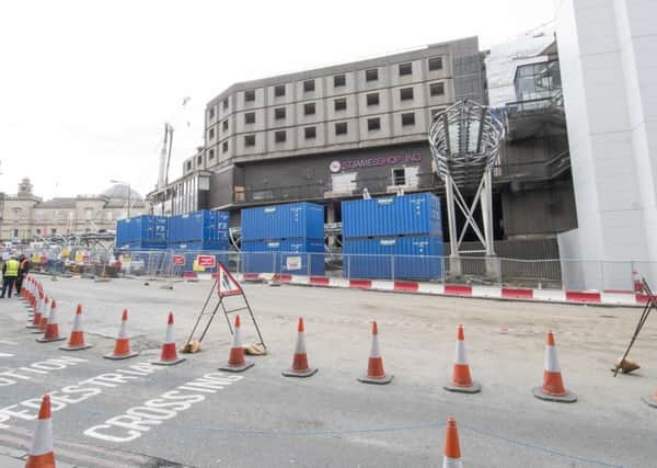St James Centre Demolition, Construction, Leith Street Bridge Removal. Picture: Ian Georgeson