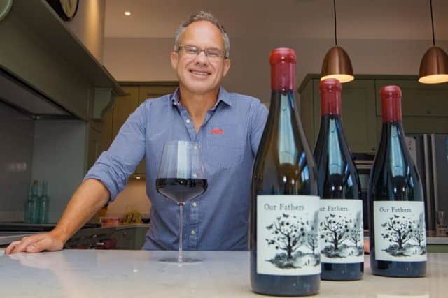 Giles Cooke is donating the profits from his wine to charity