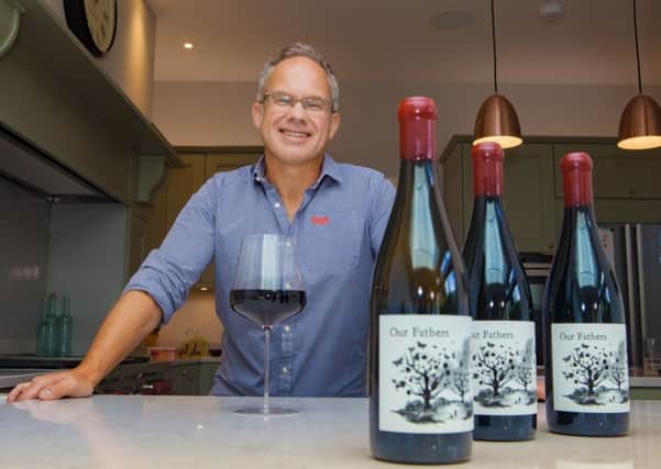 Giles Cooke is donating the profits from his wine to charity