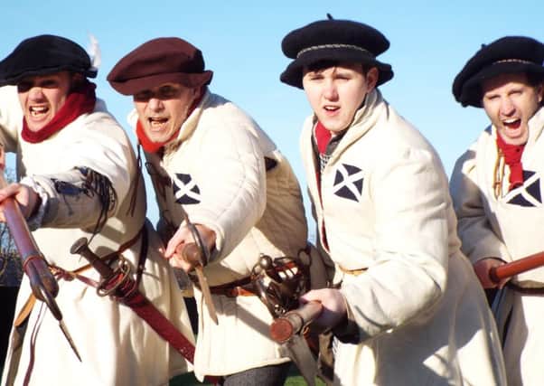 Soldiers ready to re-enact the Battle of Pinkie at Newhailes. Picture: Martha Bryce