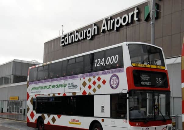 The Number 35 goes to Edinburgh Airport for a standard fee.