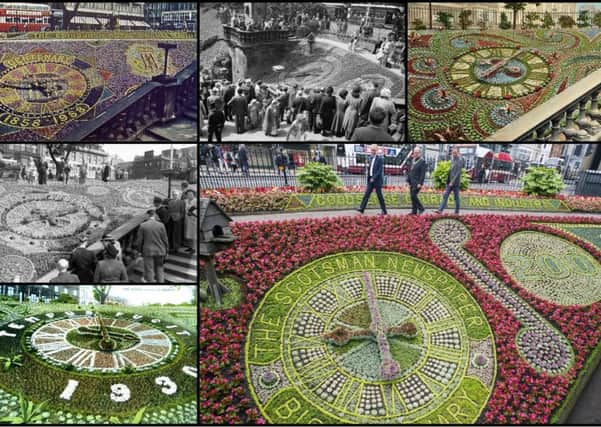 The floral clock's designs have been attracting crowds since the early 1900s.