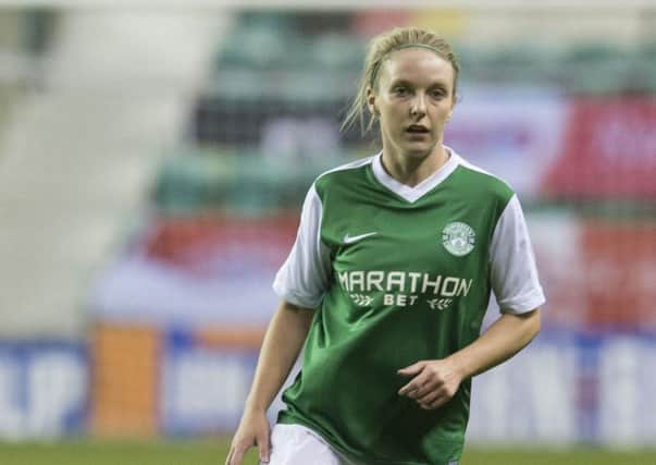 Rachael Small in action for Hibs
