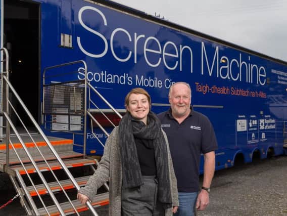 The National Theatre of Scotland is joining forces with the Screen Machine to take its shows into remote corners of the country.