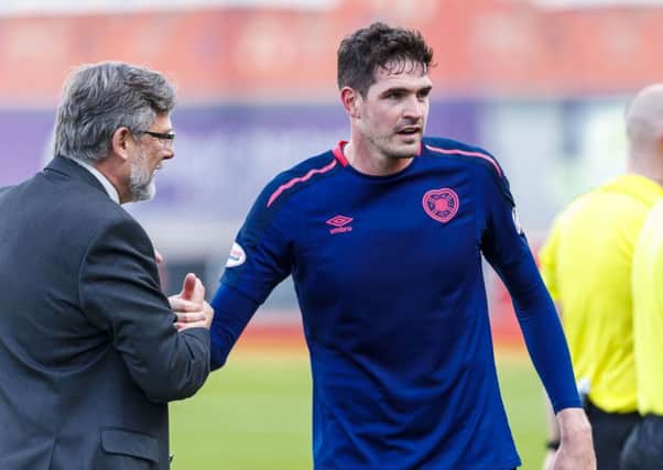 Kyle Lafferty thanked the Hearts management for their support, including boss Craig Levein. Picture: SNS