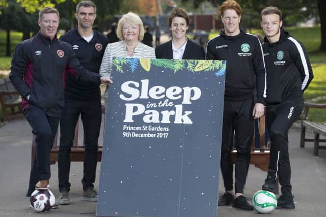 Hearts and Hibs will unite Sleep in the Park. Contributed