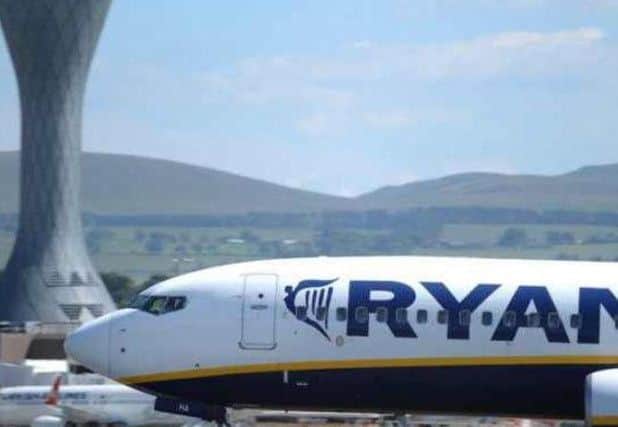 Ryanair cancelled flights from Edinburgh Airport after strike action by air traffic controllers