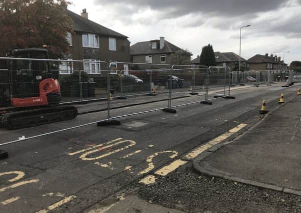 The work at Saughton Road North. Picture: Contributed