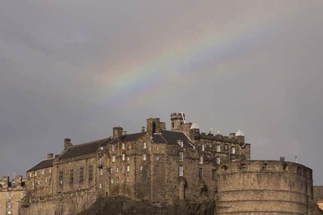 Evening News reader Roy Munro sent in the image of the snapped flagpole