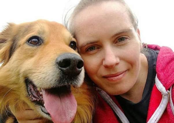 Blaithin Lynch with her dog Tizer. Picture: Edinburgh Cat and Dog Home.