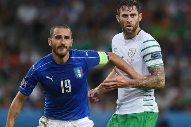 Daryl Murphy lined up for the Republic of Ireland at Euro 2016