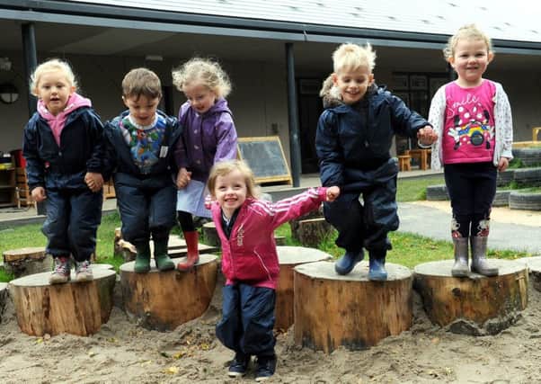 Youngsters enjoying themselves at the new nursery at Ferryhill Primary School. Picture: Lisa Ferguson