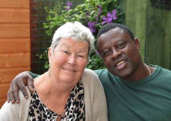 Emmanuel Ogedegbe and his wife Hazel. Picture: Jon Savage