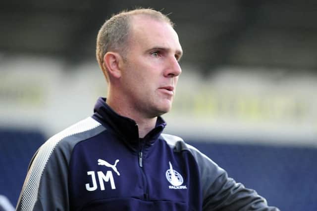 James McDonaugh parted company with Falkirk last month. Pic: Michael Gillen