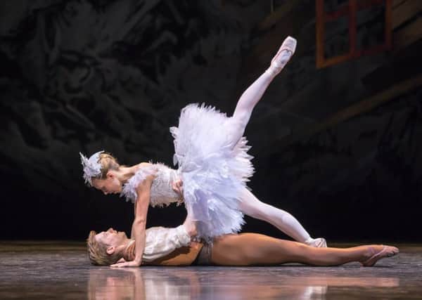 Scottish Ballet's Andrew Peasgood and Constance Devernay in Sir Kenneth MacMillan's The Fairy's Kiss. Photo:: Andy Ross
