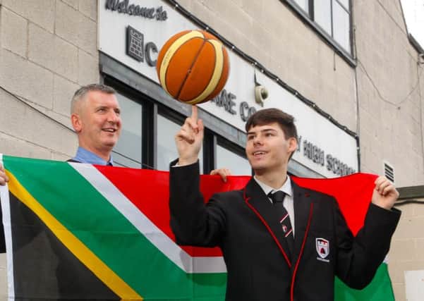 Castlebrae High Pupil Daniel Whitney has been selected to teach sport to underprivileged children in South Africa.