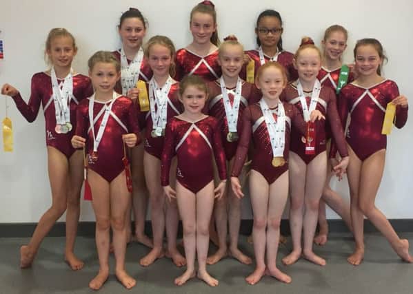 Members of Lasswade Gymnastics Club who took part in the championship in Perth