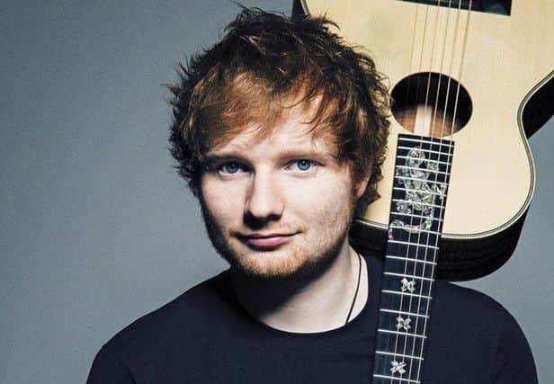 Ed Sheeran has injured his arm in a bike accident.