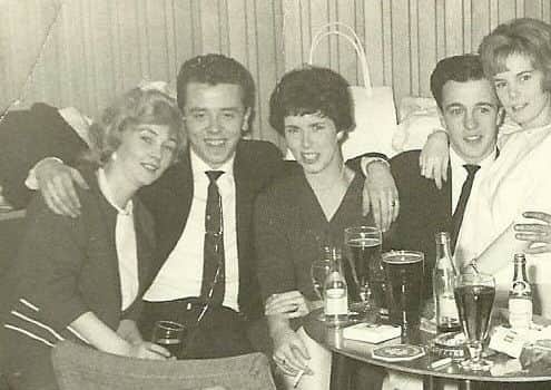 Eileen Nisbet (far left) at a Patrick Thomson's staff night out in 1963. Picture: Contributed