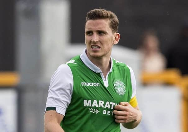 Paul Hanlon has been in excellent form for Hibs. Pic: SNS