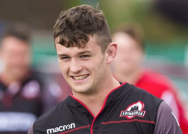 Edinburgh's Magnus Bradbury injured his head on a night out. He has subsequently been suspended by the club. Pic: SNS