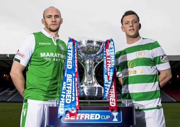 David Gray and Callum McGregor will clash as Hibs take on Celtic at Hampden