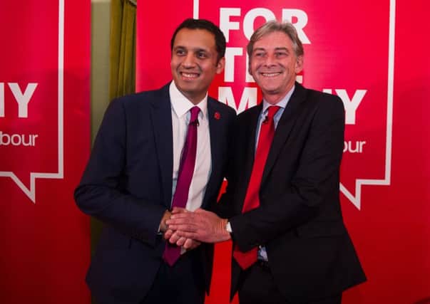 Anas Sarwar and Richard Leonard at Labour leader hustings. Picture; John Devlin