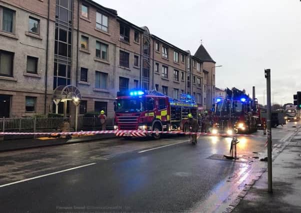 Fire services were called to the scene. Picture; @florencesneadEN