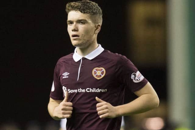 Euan Henderson, 17, was handed his first Hearts start